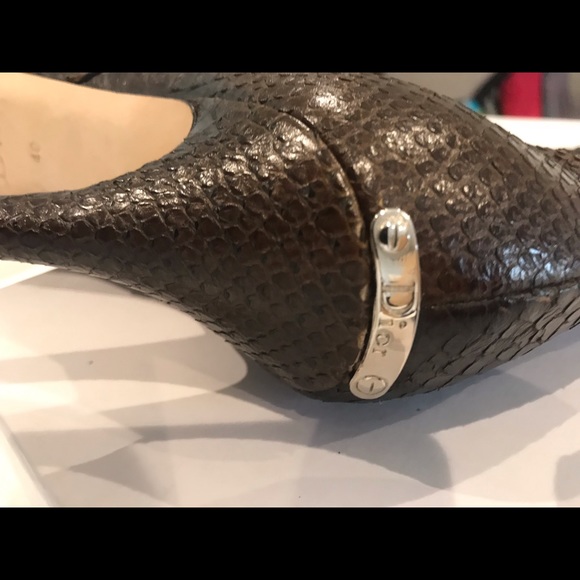 Christian Dior Python Knee-High Boots Brown size 40 - Picture 8 of 16